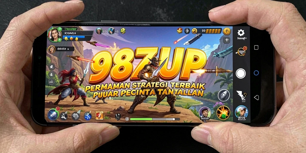 Tampilan utama gameplay 987UP yang menampilkan pertempuran strategis.