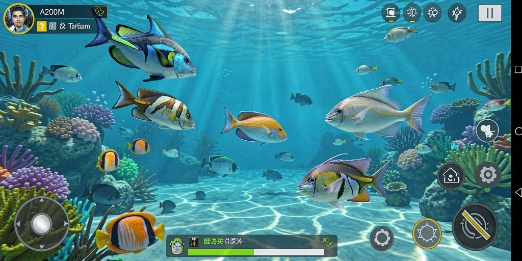 Tampilan menarik dari gameplay Tembak Ikan A200M.