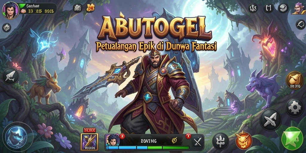 Screenshot utama dari fitur gameplay di ABUTOGEL yang menunjukkan pertarungan seru.