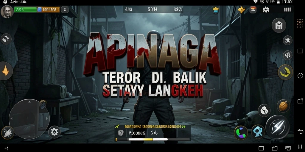 Gameplay APINAGA dengan suasana menakutkan dan elemen horor yang mendalam.