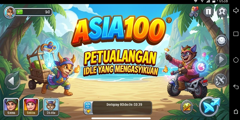 Tampilan gameplay ASIA100 menampilkan kerajaan yang berkembang dengan pesat.