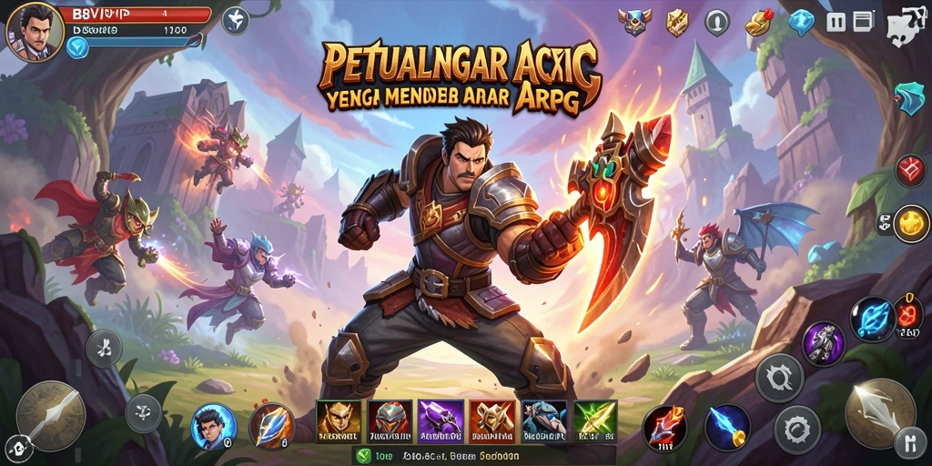 Screenshot menampilkan aksi petualangan mendebarkan dalam B8VIP.