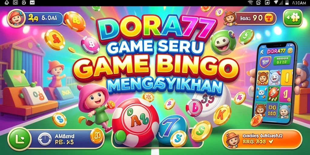 Screenshot gameplay DORA77 menunjukkan keseruan bermain Bingo.
