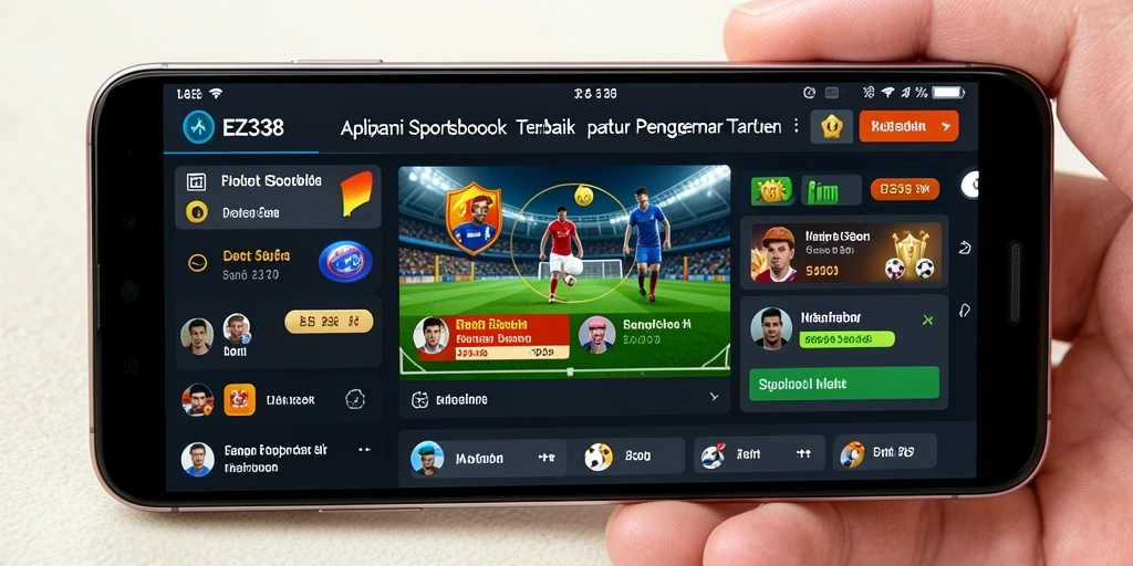 Tampilan gameplay menarik dari EZ338 dengan berbagai pilihan olahraga.