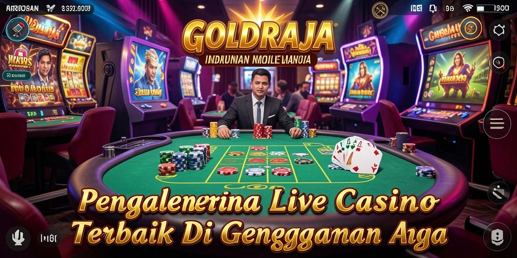 Gameplay seru di GOLDRAJA dengan dealer profesional.