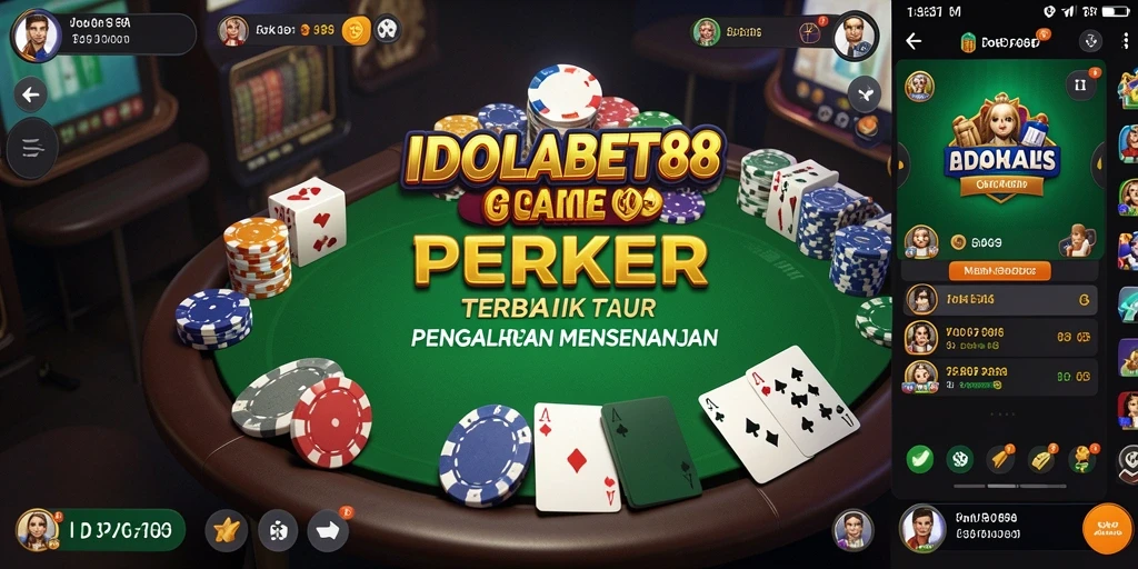 Screenshot gameplay IDOLABET88 menampilkan momen seru saat bermain Poker.