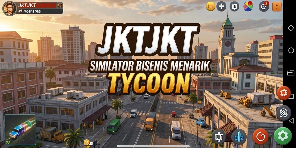 Gameplay Tycoon yang menyenangkan dan penuh strategi.