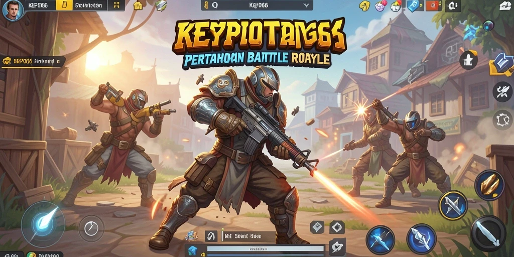 Tampilan seru gameplay KEPO66 dalam pertempuran Battle Royale.