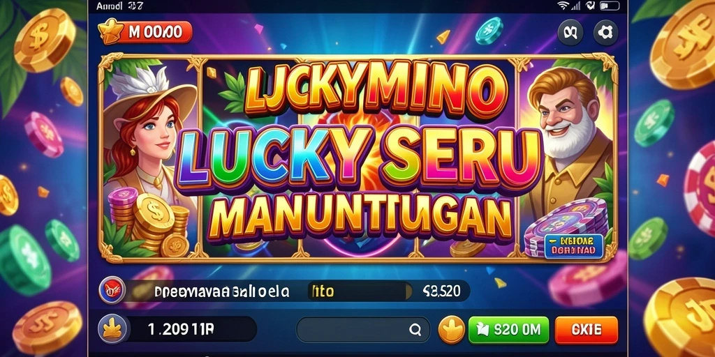 Gameplay slot menegangkan di LUCKYMINO dengan berbagai tema menarik.