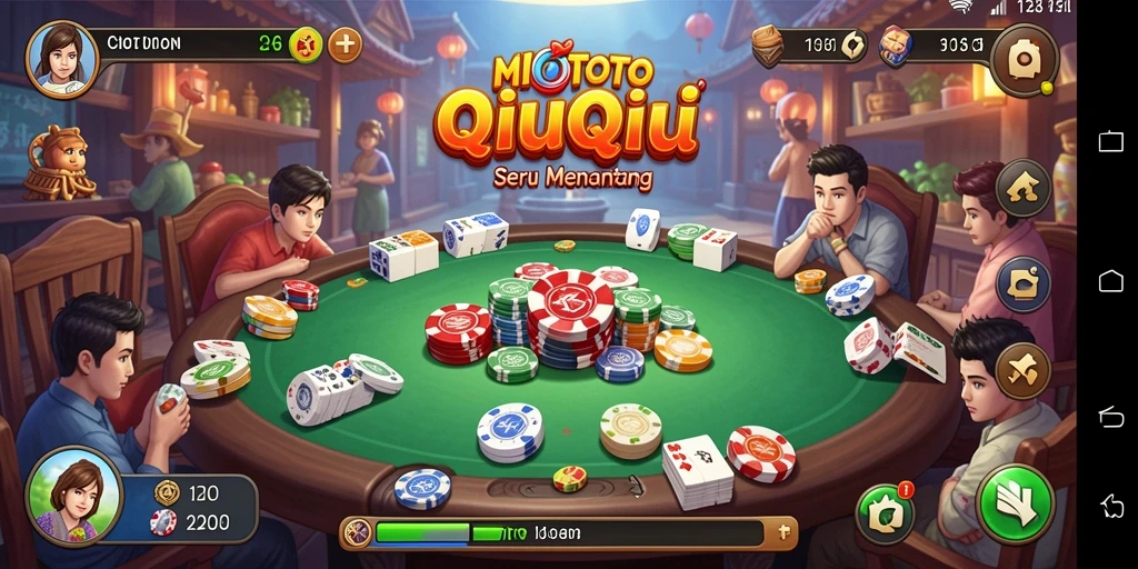Tampilan gameplay QiuQiu yang mendebarkan di MIOTOTO.