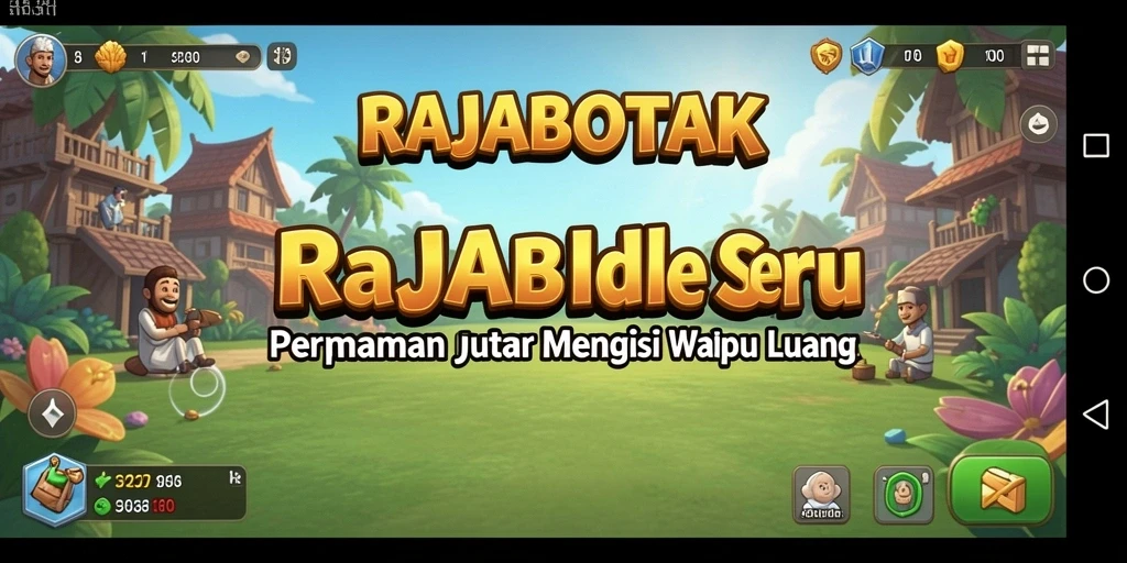 Tampilan utama gameplay RAJABOTAK yang menarik dan interaktif.