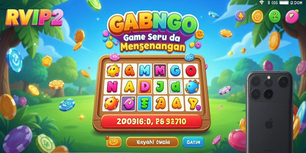 Tampilan gameplay seru dari RVIP2 dengan kartu Bingo yang menarik.