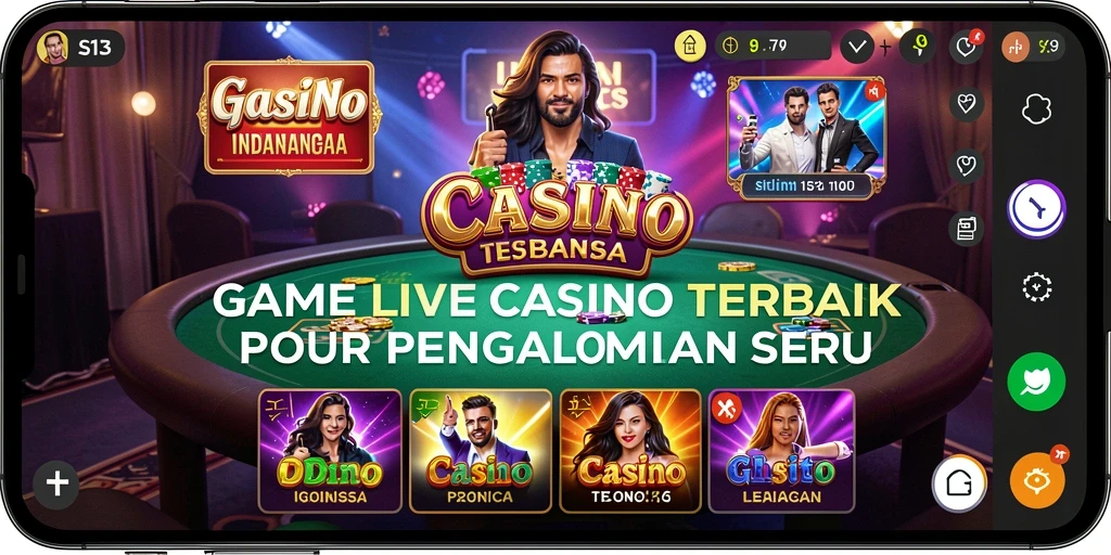 Tampilan gameplay menarik dari S13 dalam sesi Live Casino.