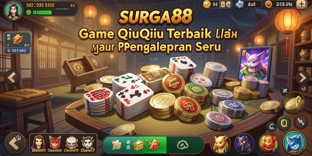 Tampilan gameplay QiuQiu yang seru dan interaktif di SURGA88.