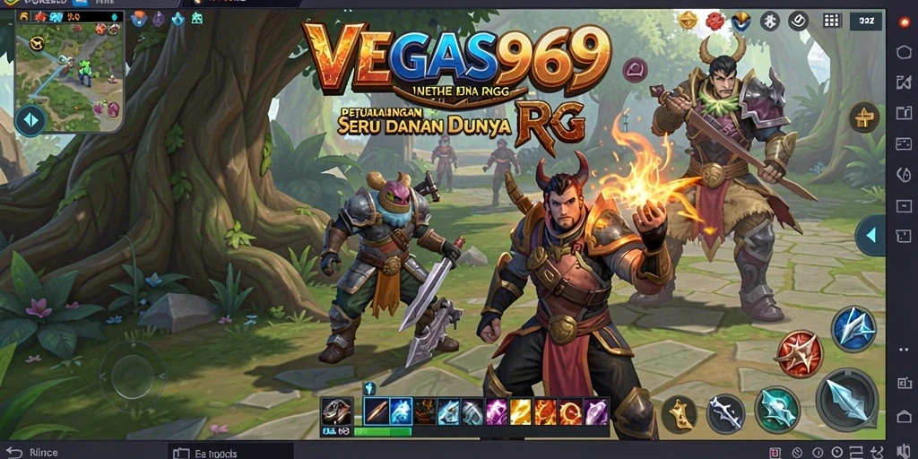 Tampilan gameplay RPG yang mendalam di VEGAS969.