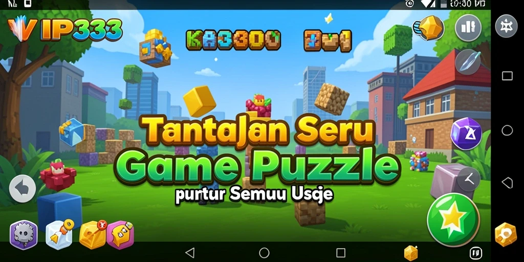 Tampilan gameplay VIP333 menampilkan teka-teki yang menarik dan penuh warna.