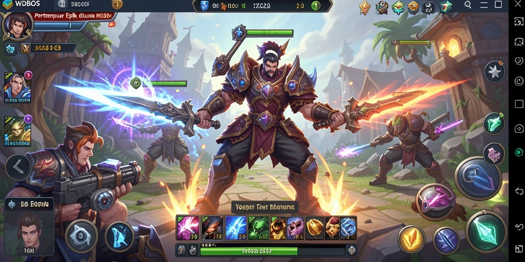 Tangkapan layar gameplay dari WDBOS yang menampilkan pertempuran seru.
