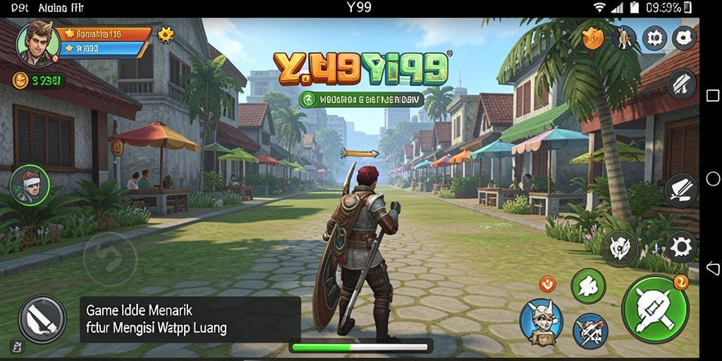Gameplay Y89 menampilkan kemajuan karakter dalam genre Idle.