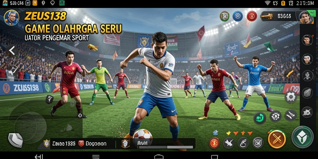 Tampilan gameplay menarik dari ZEUS138 dengan aksi olahraga nyata.
